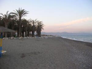 Photo illustrating beach in La Carihuela, Torremolinos